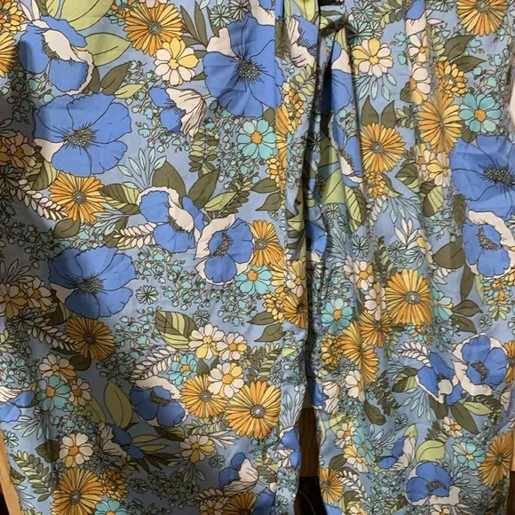 Band of Gypsies Collective Crochet Top Floral Retro Hippie Festival Pantsuit - Picture 4 of 8